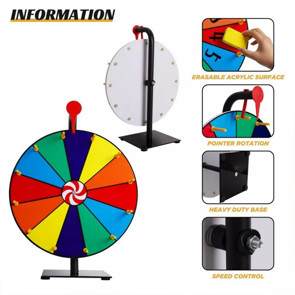 Party Games Spin The Wheel - عجلة دوارة قابلة للتحرير مثبتة على