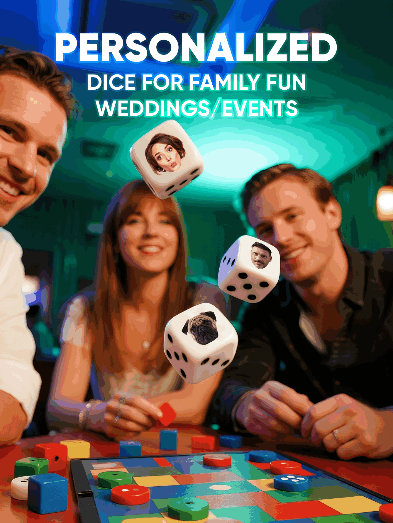 نرد مخصص بوجوه شخصية، نرد مرح  - مراجعة Party Games Gifts وسعره