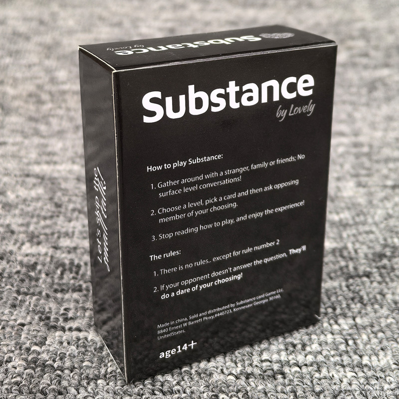 لعبة بطاقات Substance من Lovel - مراجعة Party Games Meaning وسعره