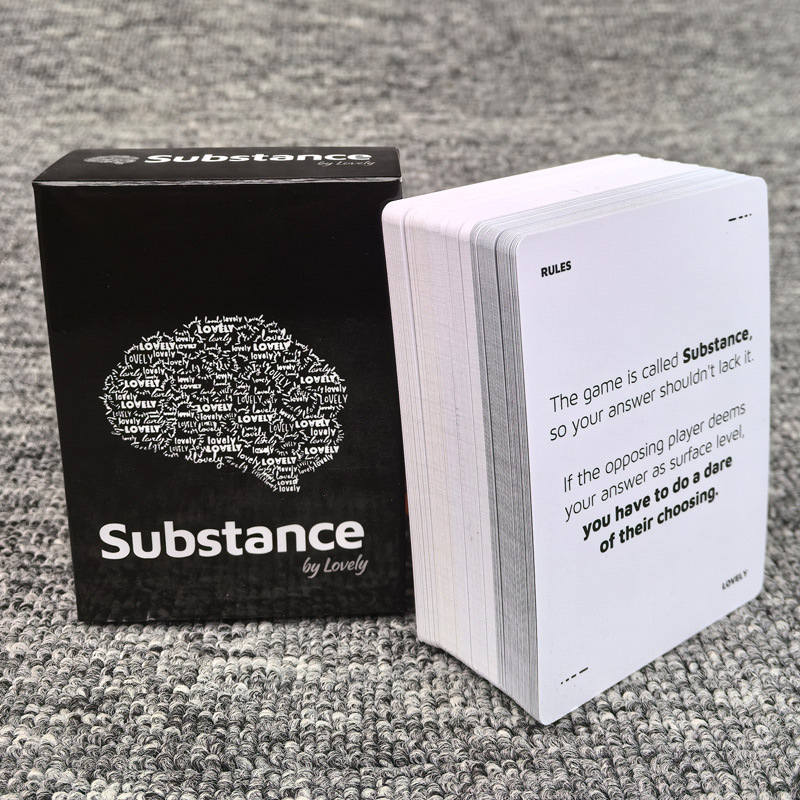 لعبة بطاقات Substance من Lovel - مراجعة Party Games Meaning وسعره