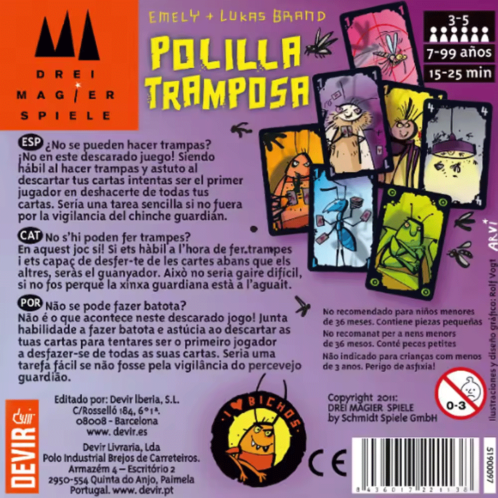 ألعاب لوحية من Polilla Trampos - مراجعة Party Games Juego وسعره