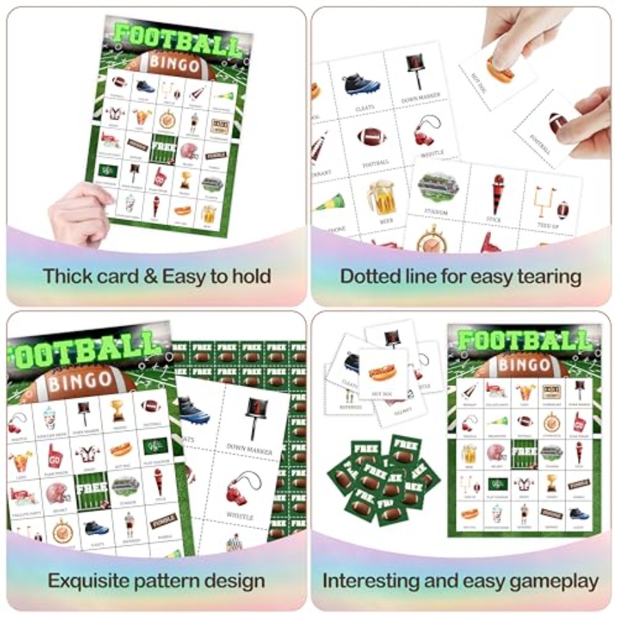 بطاقة لعبة بينجو لحفلات كرة ال - مراجعة Party Games Large Groups وسعره