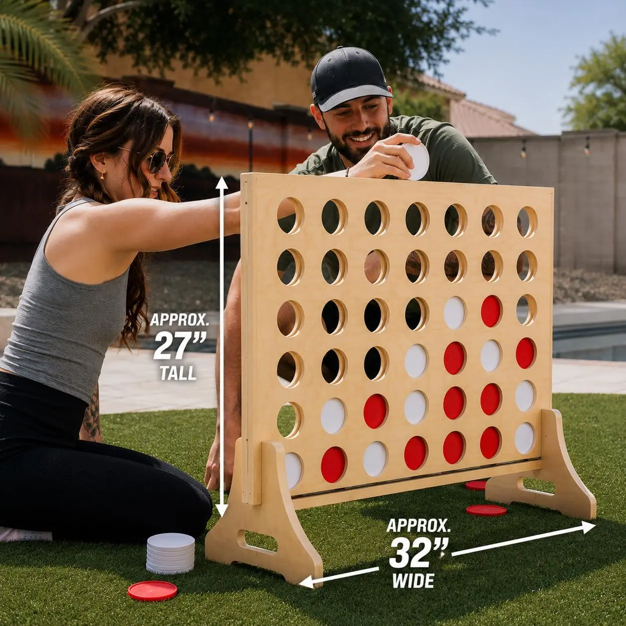 لعبة أربعة في صف عملاقة للعائل - مراجعة Party Games Adults Indoor وسعره