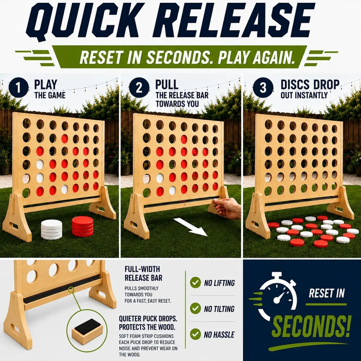 لعبة أربعة في صف عملاقة للعائل - مراجعة Party Games Adults Indoor وسعره